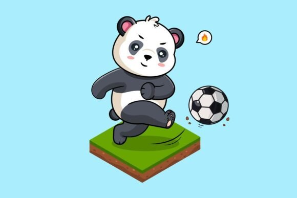 A Cute Panda Design for Embroidered Playfulness