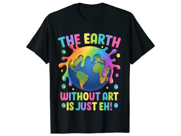 Colorful Art Lover Earth Day T-Shirt