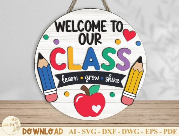 Evaluating a Vibrant Classroom Door Hanger for Embroidery