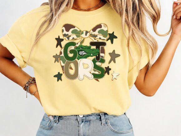 Gators Mascot Coquette T-shirt Design