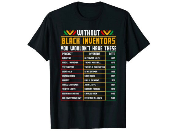 Inventors Black History Month T-Shirt Design Review