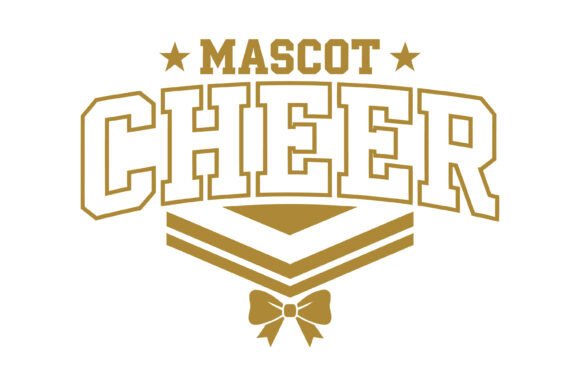 Mascot Cheer Team Typography Design Review