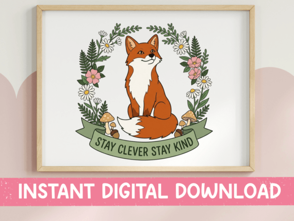 Stay Clever Stay Kind Fox Embroidery Design Review