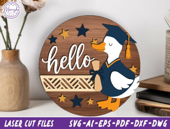 The Graduation Goose Door Hanger SVG Embroidery Review